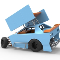 New Zealand Modified Stock car while turning V2 Scale 1:25 - Thumbnail 9