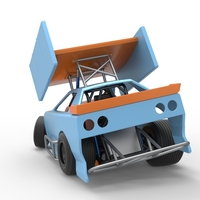 New Zealand Modified Stock car while turning V2 Scale 1:25 - Thumbnail 11