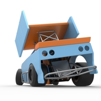 New Zealand Modified Stock car while turning V2 Scale 1:25 - Thumbnail 12