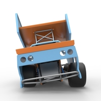 New Zealand Modified Stock car while turning V2 Scale 1:25 - Thumbnail 13