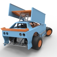 New Zealand Modified Stock car while turning V2 Scale 1:25 - Thumbnail 14