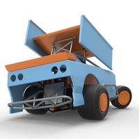 New Zealand Modified Stock car while turning V2 Scale 1:25 - Thumbnail 15