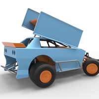 New Zealand Modified Stock car while turning V2 Scale 1:25 - Thumbnail 16