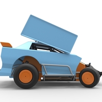 New Zealand Modified Stock car while turning V2 Scale 1:25 - Thumbnail 18