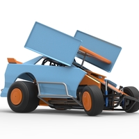 New Zealand Modified Stock car while turning V2 Scale 1:25 - Thumbnail 21