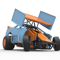 New Zealand Modified Stock car while turning V2 Scale 1:25 - Thumbnail 23