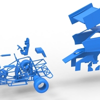 New Zealand Modified Stock car while turning V2 Scale 1:25 - Thumbnail 24