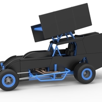 Southern Wing Modified Stock car Scale 1:25 - Thumbnail 1