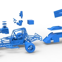 Southern Wing Modified Stock car Scale 1:25 - Thumbnail 23