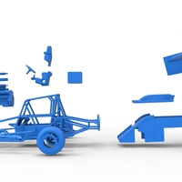 Southern Wing Modified Stock car Scale 1:25 - Thumbnail 24