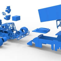 Southern Wing Modified Stock car Scale 1:25 - Thumbnail 25