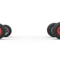 Wheel Set of Southern Wing Modified Stock car Scale 1:25 - Thumbnail 5