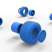 Wheel Set of Southern Wing Modified Stock car Scale 1:25 - Thumbnail 13