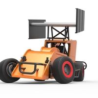 Southern Wing Modified Stock car while turning Scale 1:25 - Thumbnail 6