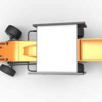 Southern Wing Modified Stock car while turning Scale 1:25 - Thumbnail 10