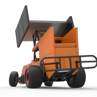 Southern Wing Modified Stock car while turning Scale 1:25 - Thumbnail 14