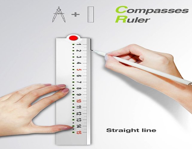 Ruler+Compass 3D Print 58749