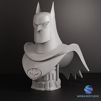 Batman Cartoon Bust – STL + Pre-support - Thumbnail 1