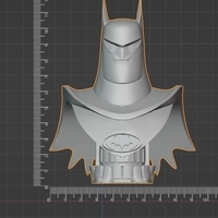 Batman Cartoon Bust – STL + Pre-support - Thumbnail 3