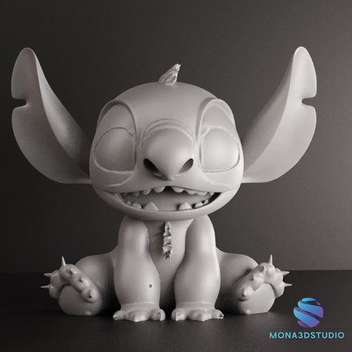 STL stich figure  + pre supported SLA