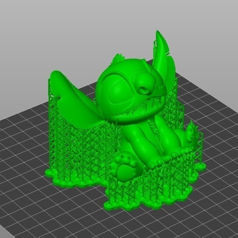 STL stich figure + pre supported SLA - Pinshape