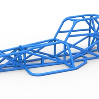 Frame of Supermodified front engine race car V3 Scale 1:25 - Thumbnail 1