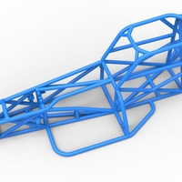 Frame of Supermodified front engine race car V3 Scale 1:25 - Thumbnail 2