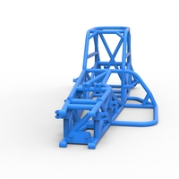 Frame of Supermodified front engine race car V3 Scale 1:25 - Thumbnail 4