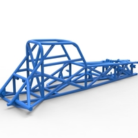 Frame of Supermodified front engine race car V3 Scale 1:25 - Thumbnail 9