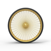 50 inch Wire wheel of Donk car Scale 1:25 - Thumbnail 5