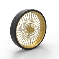 50 inch Wire wheel of Donk car Scale 1:25 - Thumbnail 8