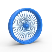 50 inch Wire wheel of Donk car Scale 1:25 - Thumbnail 9