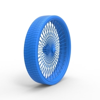 50 inch Wire wheel of Donk car Scale 1:25 - Thumbnail 10