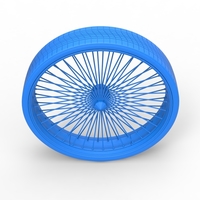 50 inch Wire wheel of Donk car Scale 1:25 - Thumbnail 14