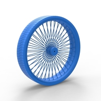 50 inch Wire wheel of Donk car Scale 1:25 - Thumbnail 16