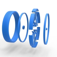 50 inch Wire wheel of Donk car Scale 1:25 - Thumbnail 17