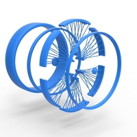 50 inch Wire wheel of Donk car Scale 1:25 - Thumbnail 18