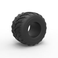 Monster Jam tire 34 Scale 1:25 - Thumbnail 1