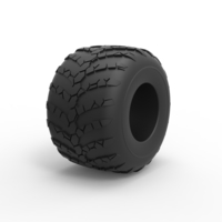 Monster Jam tire 34 Scale 1:25 - Thumbnail 2