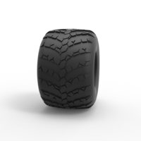 Monster Jam tire 34 Scale 1:25 - Thumbnail 3