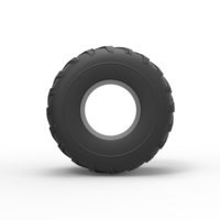 Monster Jam tire 34 Scale 1:25 - Thumbnail 5