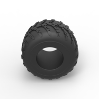 Monster Jam tire 34 Scale 1:25 - Thumbnail 6