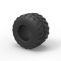 Monster Jam tire 34 Scale 1:25 - Thumbnail 7
