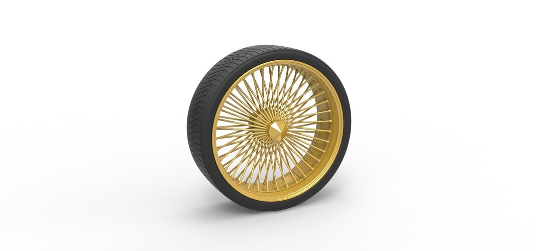 30 inch Wire wheel of Donk car Scale 1:25