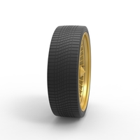 30 inch Wire wheel of Donk car Scale 1:25 - Thumbnail 3