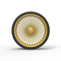 30 inch Wire wheel of Donk car Scale 1:25 - Thumbnail 5