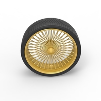 30 inch Wire wheel of Donk car Scale 1:25 - Thumbnail 6