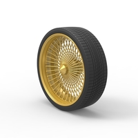 30 inch Wire wheel of Donk car Scale 1:25 - Thumbnail 7