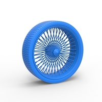 30 inch Wire wheel of Donk car Scale 1:25 - Thumbnail 9