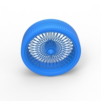 30 inch Wire wheel of Donk car Scale 1:25 - Thumbnail 14